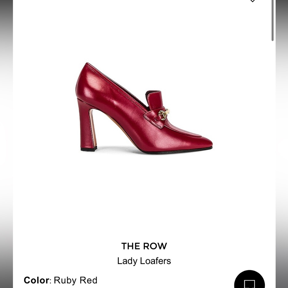 The Row Lady Loafer Ruby Red size 37